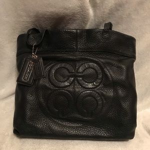 Coach Black Leather Purse Bucket Bag